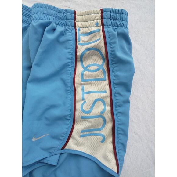 Nike Tempo Running Shorts Lined Womens Just Do It logo size M blue - Picture 1 of 6